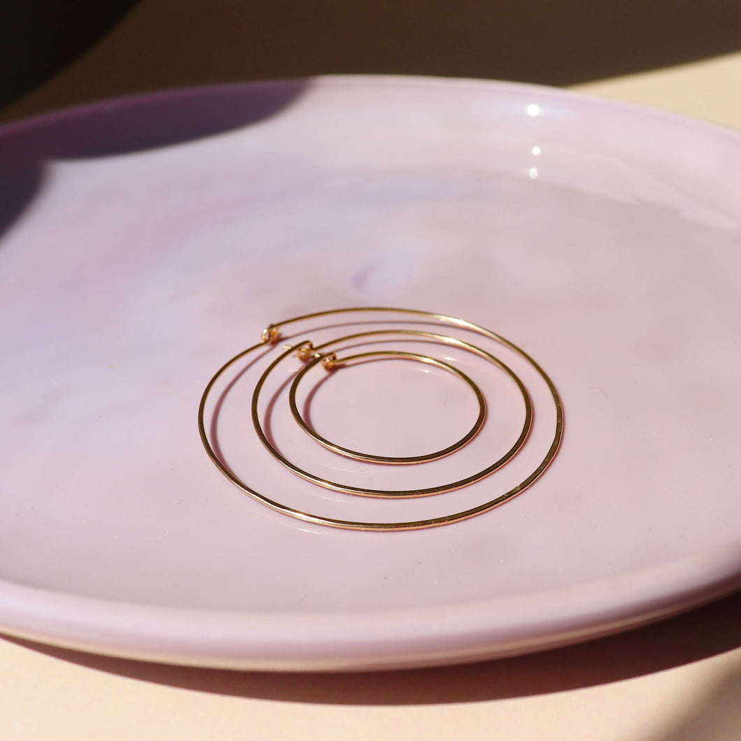 Token Jewelry - Organic Hoops