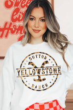Load image into Gallery viewer, M DUTTON RANCH YELLOWSTONE GRAPHIC SWEATSHIRT