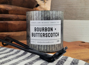 Dandelion Wishes Candle Co. - 12 oz. Rustic Galvanized Tin Candle