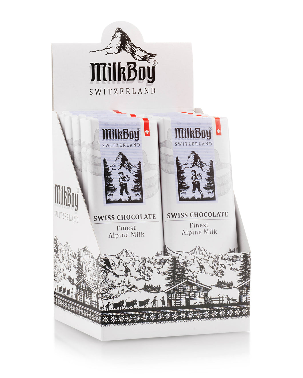 Milkboy Swiss Chocolates - 1.4oz Alpine Milk Chocolate Snack Size Bars