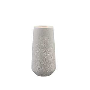 M-Flora Bunda Inc - 8" H Leather Finish Ceramic Vase Planter