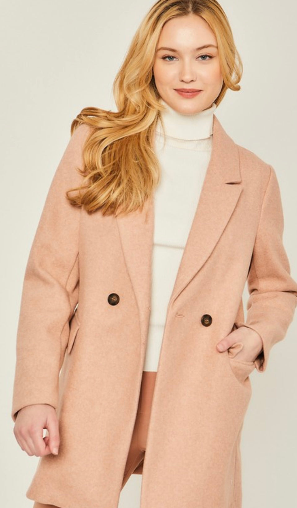 M- Tailored Detail JQ Fleece coat