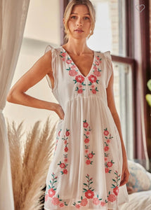 M-Babydoll dress floral pattern